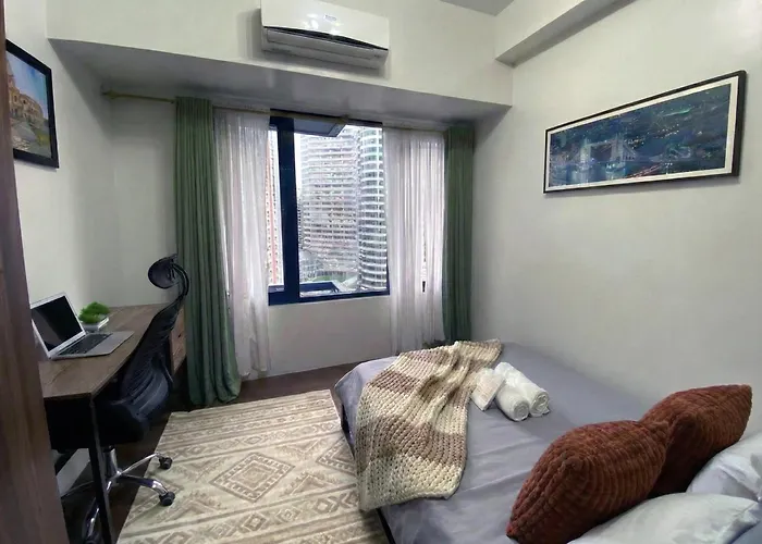 Stylish 1br Air Residences Wifi & Netflix * Manila